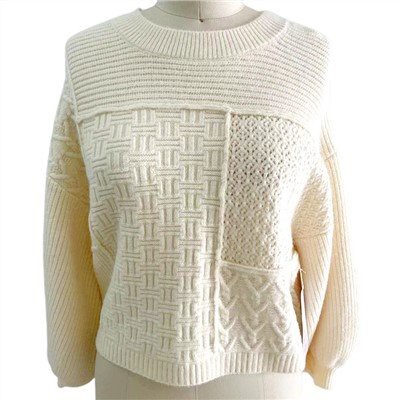Fashion Sweaters Cov Poj Niam Knitted